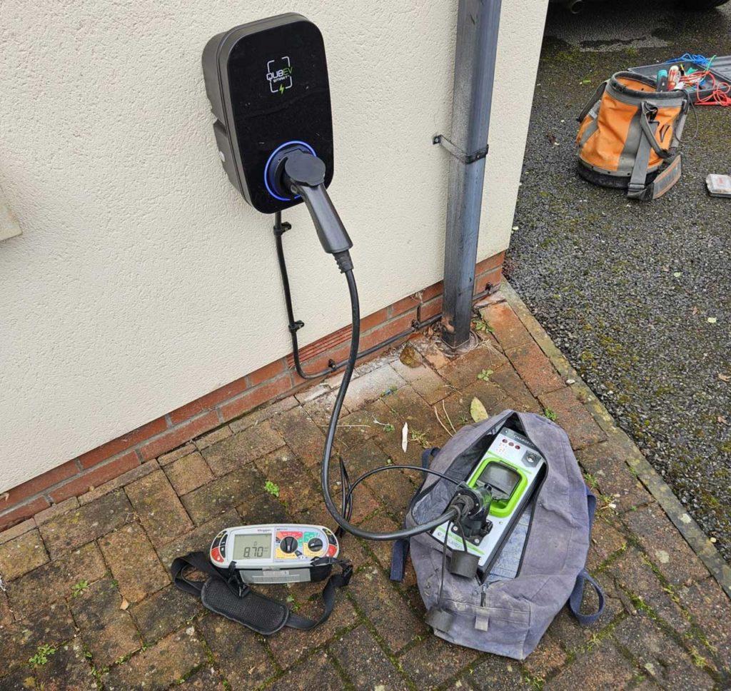 EV charger servicing by Story Electrical in Peterborough